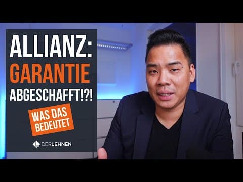 Vorschaubild: Allianz schafft Garantie ab?! | Was bedeutet das für DICH?