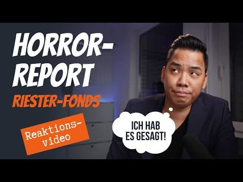 Vorschaubild: Reaktion auf Reportage zu Riester-Fondssparplänen | DAS REGT MICH AUF!