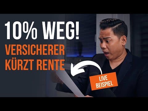 Vorschaubild: Rentenversicherung kürzt Rente! | LIVE BEISPIEL, welche Bedeutung der Rentenfaktor hat