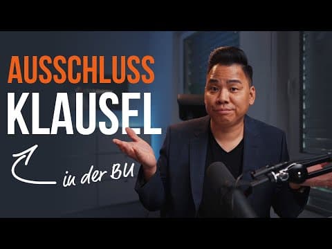 Vorschaubild: AUSSCHLUSSKLAUSEL in der Berufsunfähigkeitsversicherung - was bedeutet das?