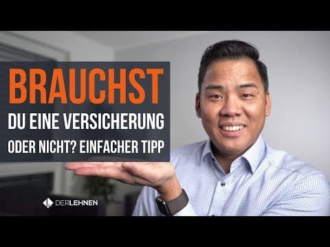 Vorschaubild: Brauchst Du wirklich eine Versicherung? Wann Du KEINE brauchst...