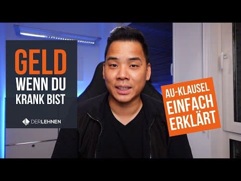 Vorschaubild: Arbeitsunfähigkeitsklausel einfach erklärt | Die AU-KLAUSEL solltest Du kennen!