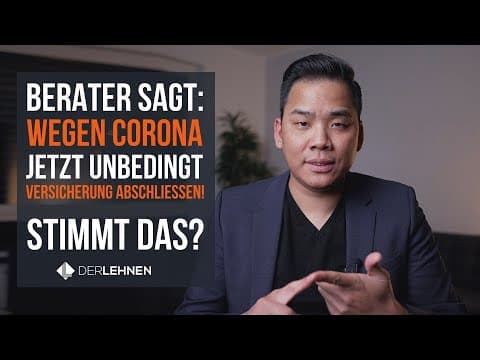 Vorschaubild: Verkaufsmasche?? Versicherung wegen Corona JETZT abschließen?