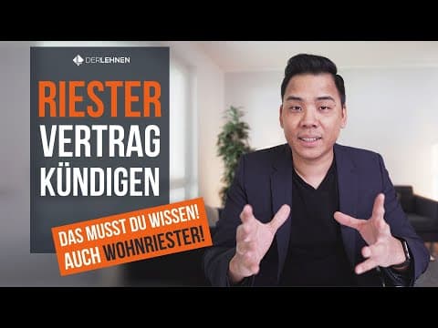 Vorschaubild: (Wohn-) Riester-Vertrag kündigen | WAS DU BEACHTEN MUSST