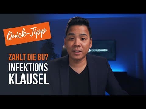 Vorschaubild: Infektionsklausel in der BU?! | QUICKTIPP ... BU für Ärzte und Gesundheitsberufe