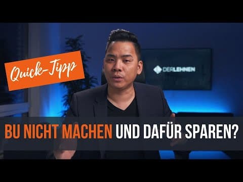 Vorschaubild: Keine BU abschliessen und stattdessen sparen? | QUICKTIPP