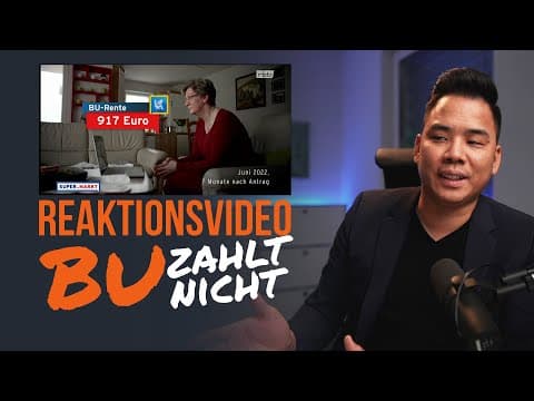 Vorschaubild: Reaktion auf "Berufsunfähigkeit: Wenn die Versicherung nicht zahlt" - Reportage