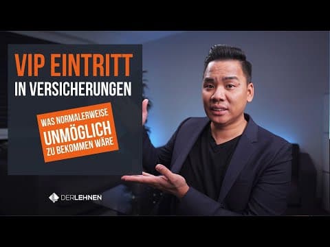 Vorschaubild: VIP EINTRITT bei Versicherungen. Das MUSST Du wissen! | Nachversicherungsoption erklärt