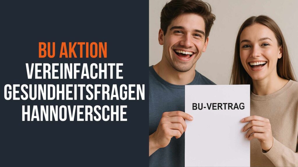 Junge Leute freuen sich über einen BU Vertrag